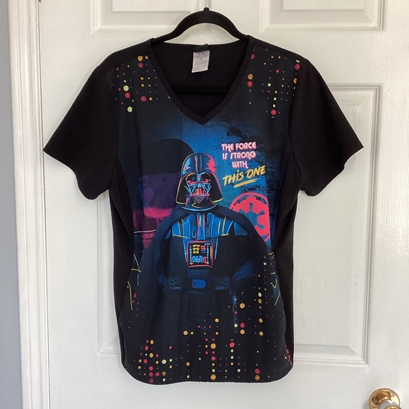 Star Wars Tops - STAR WARS Darth Vader scrub top